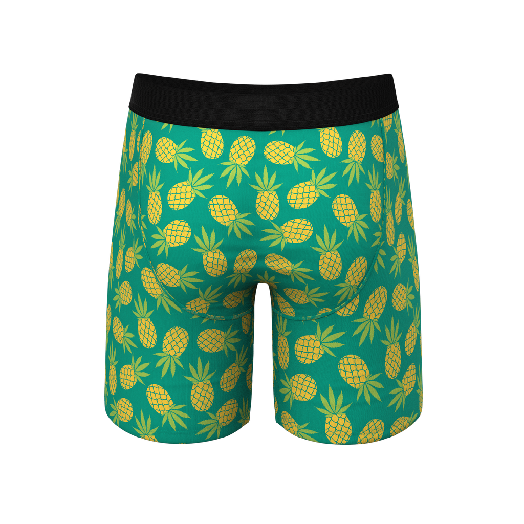 The Pineapple Express | Pineapple Ball Hammock® Boxer - Long Leg - Shinesty