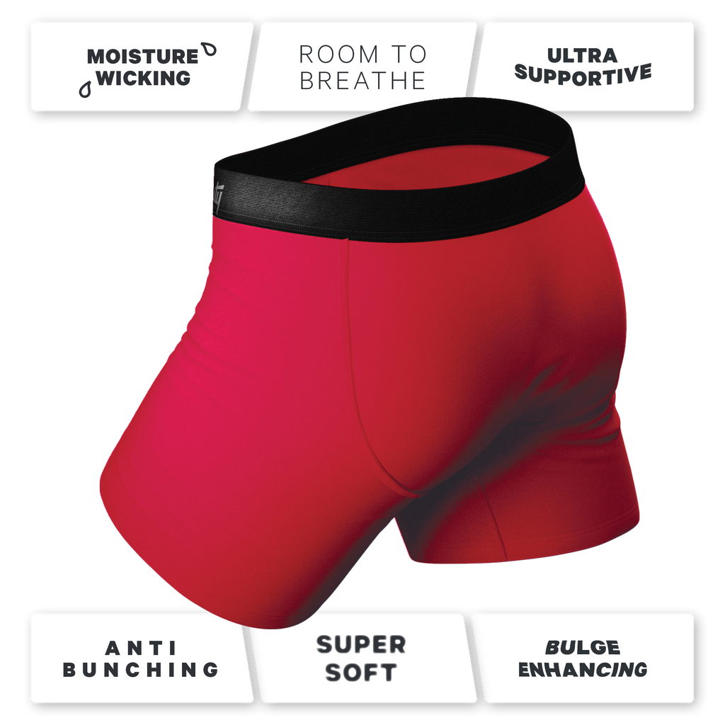 The Red Velvet | Dark Red Ball Hammock® Pouch Underwear - Shinesty