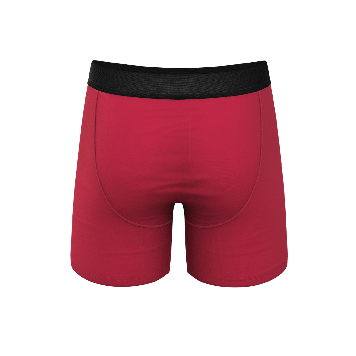 The Red Velvet | Dark Red Ball Hammock® Pouch Underwear With Fly - Shinesty