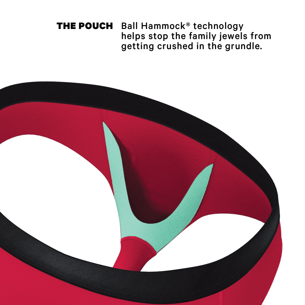 The Red Velvet | Dark Red Ball Hammock® Pouch Underwear Briefs - Shinesty