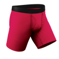 The Red Velvet | Dark Red Ball Hammock® Boxer - Long Leg - Shinesty