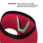 The Red Velvet | Dark Red Ball Hammock® Pouch Trunks Underwear - Shinesty