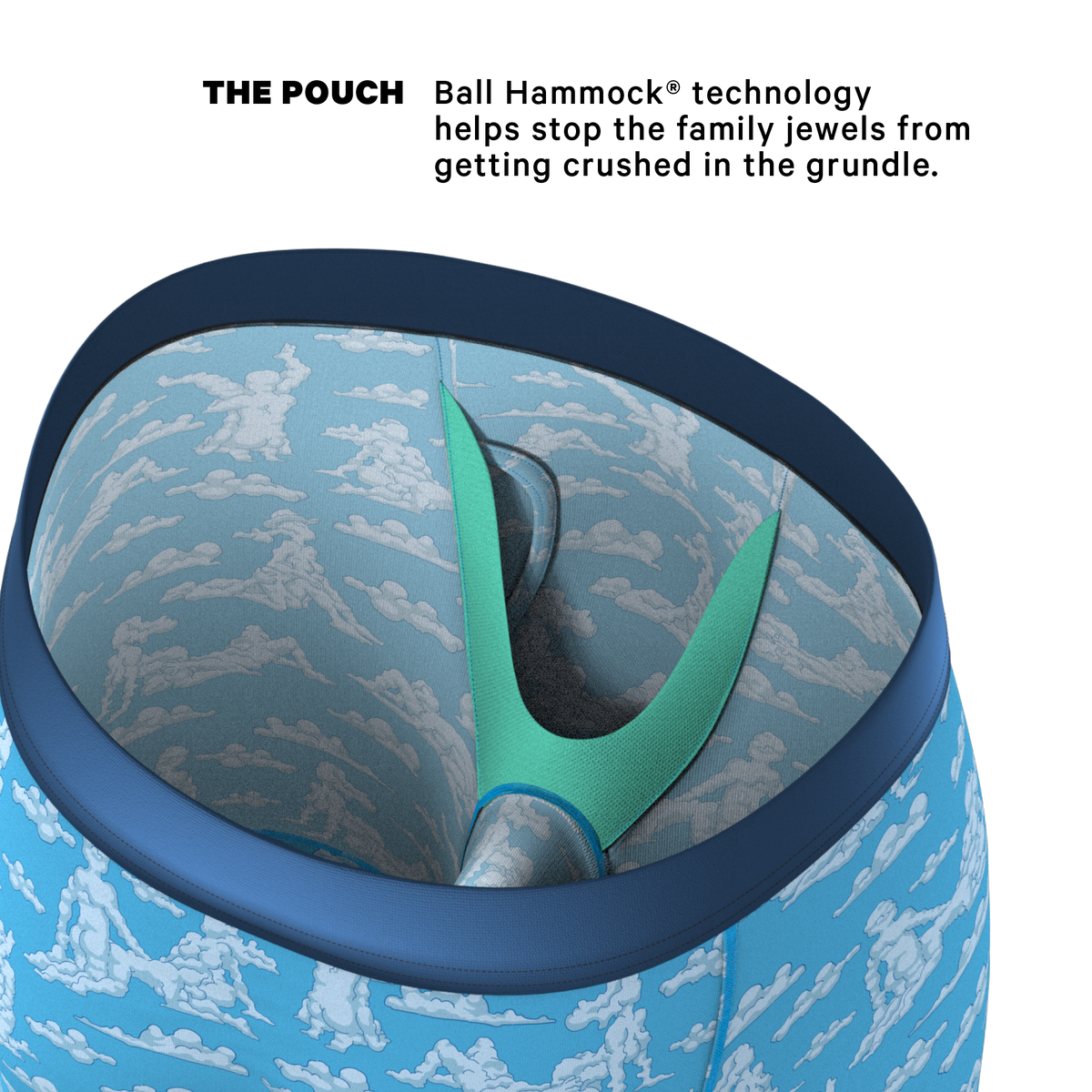 The Reverse Cloud Girl | Cloud Ball Hammock® Boxer - Long Leg - Shinesty