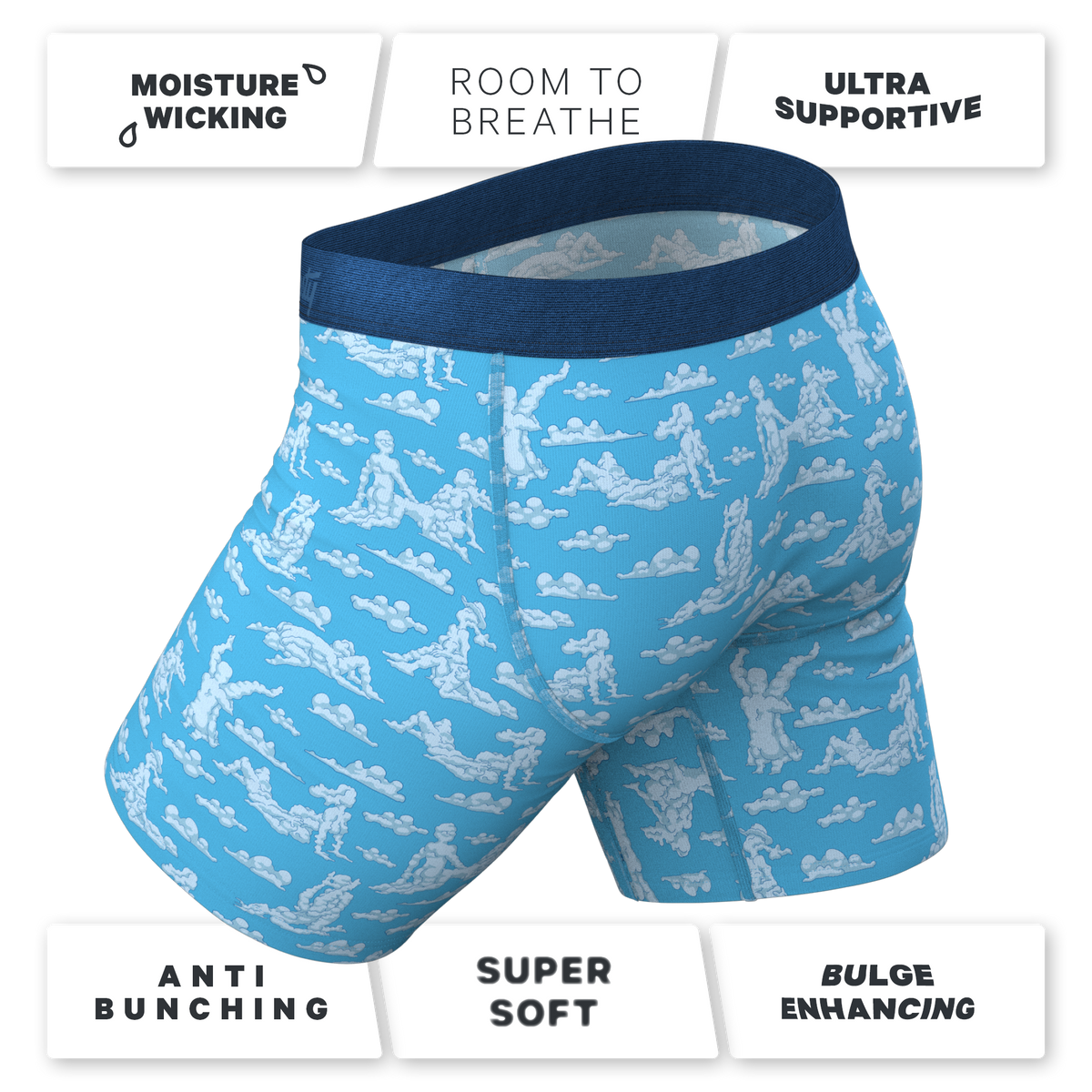 The Reverse Cloud Girl | Cloud Ball Hammock® Boxer - Long Leg - Shinesty