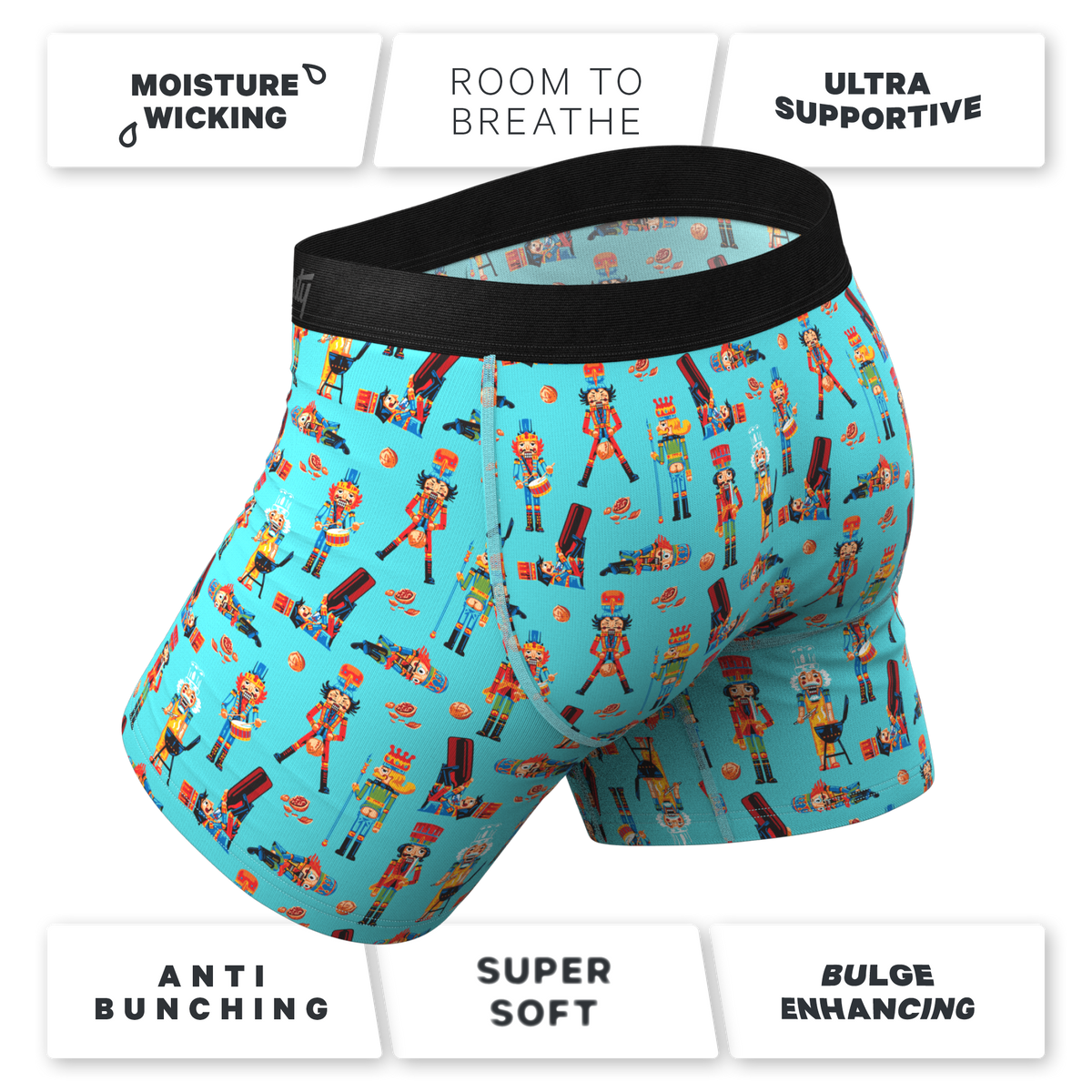 The Roasted Chestnuts | Nutcracker Ball Hammock® Pouch Underwear With Fly - Shinesty