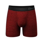 The Romeo | Red Heather Ball Hammock® Pouch Underwear - Shinesty
