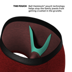 The Romeo | Red Heather Ball Hammock® Pouch Underwear - Shinesty
