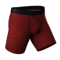The Romeo | Red Heather Ball Hammock® Boxer - Long Leg - Shinesty