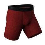 The Romeo | Red Heather Ball Hammock® Boxer - Long Leg - Shinesty