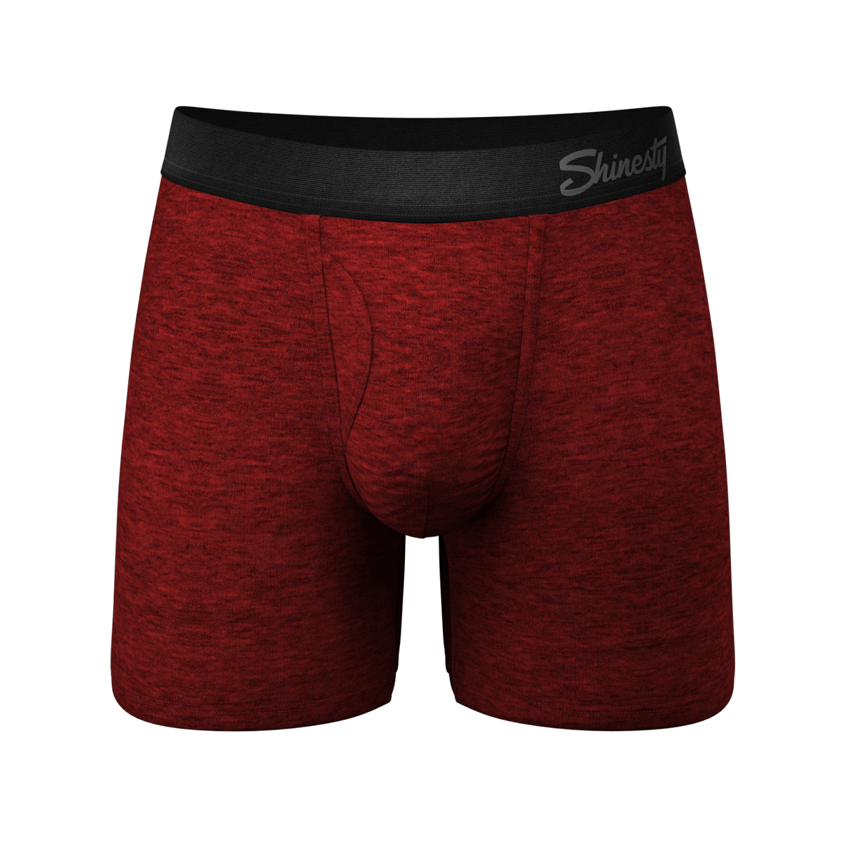The Romeo | Red Heather Ball Hammock® Pouch Underwear With Fly - Shinesty