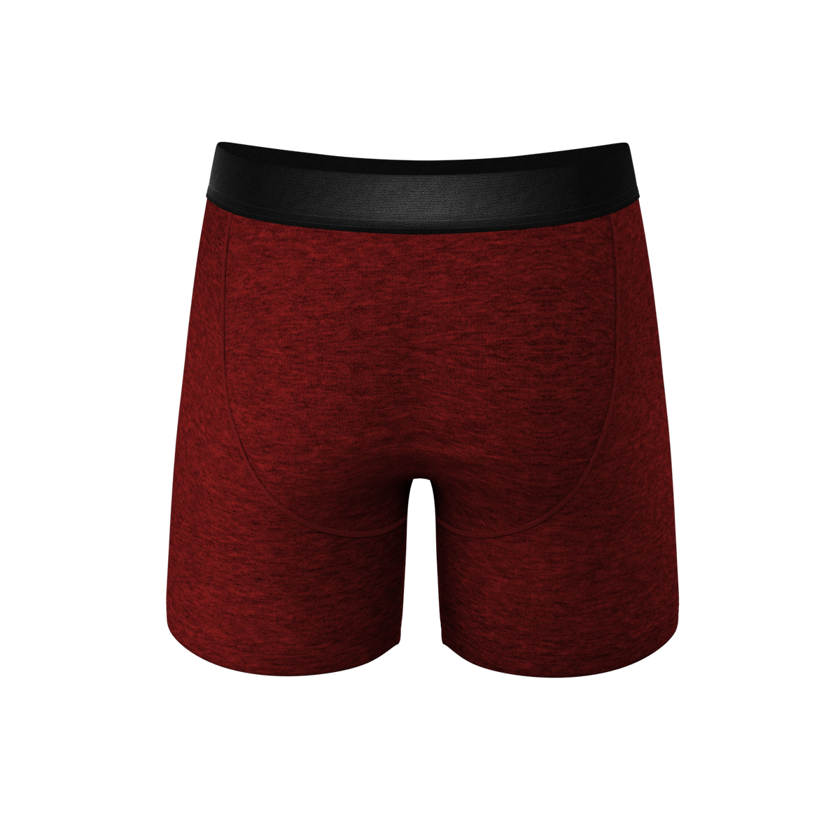 The Romeo | Red Heather Ball Hammock® Pouch Underwear With Fly - Shinesty