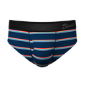The Routine | Navy Stripe Ball Hammock® Pouch Underwear Briefs - Shinesty