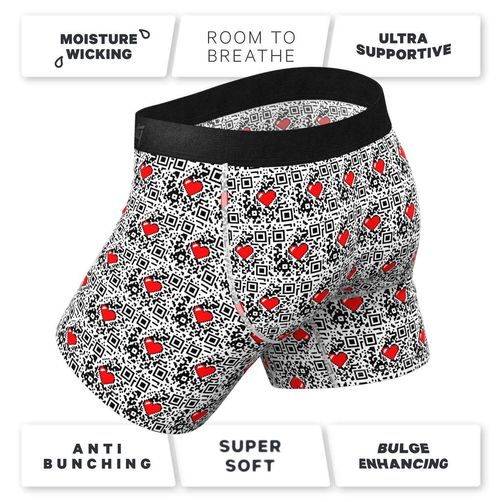 The Scan Me | QR Code Ball Hammock® Pouch Underwear With Fly - Shinesty