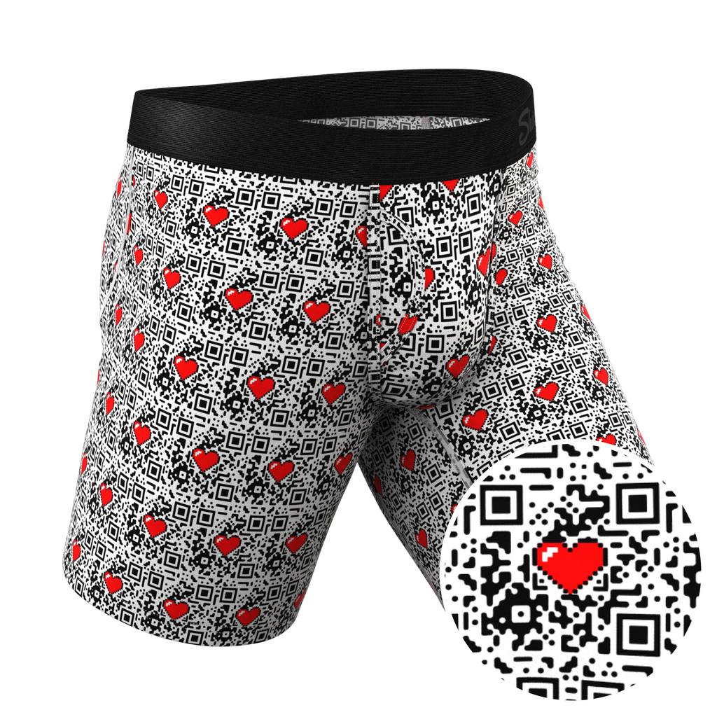 The Scan Me | QR Code Ball Hammock® Boxer - Long Leg - Shinesty