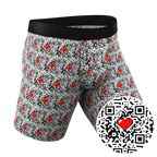 The Scan Me | QR Code Ball Hammock® Boxer - Long Leg - Shinesty