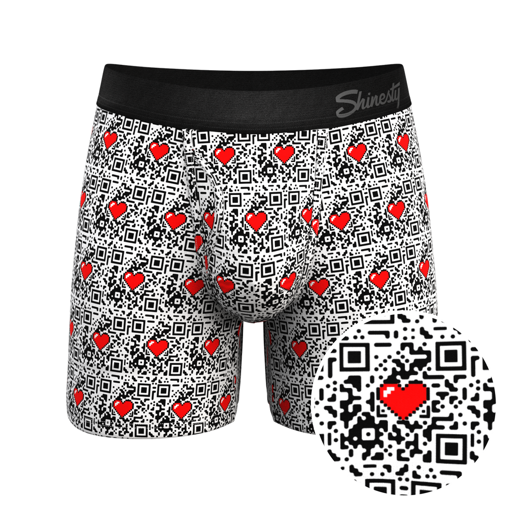 The Scan Me | QR Code Ball Hammock® Pouch Underwear With Fly - Shinesty