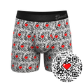 The Scan Me | QR Code Ball Hammock® Pouch Underwear With Fly - Shinesty