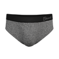 The Seattle Skyline | Black Marble Heather Ball Hammock® Pouch Underwear Briefs - Shinesty