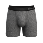 The Seattle Skyline | Black Marble Heather Ball Hammock® Pouch Underwear - Shinesty