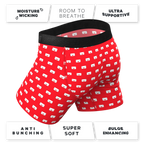 The Secret Admirer | Valentines Letters Ball Hammock® Pouch Underwear With Fly - Shinesty