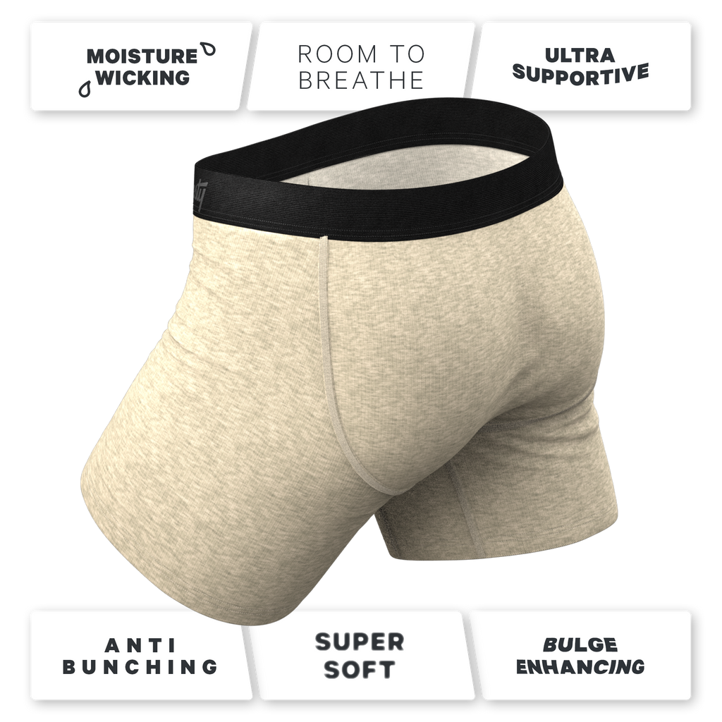 The Silver Fox | Oatmeal Heather Ball Hammock® Pouch Underwear - Shinesty