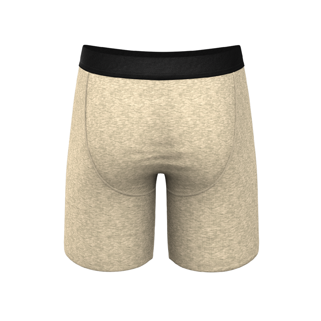 The Silver Fox | Oatmeal Heather Ball Hammock® Boxer - Long Leg - Shinesty