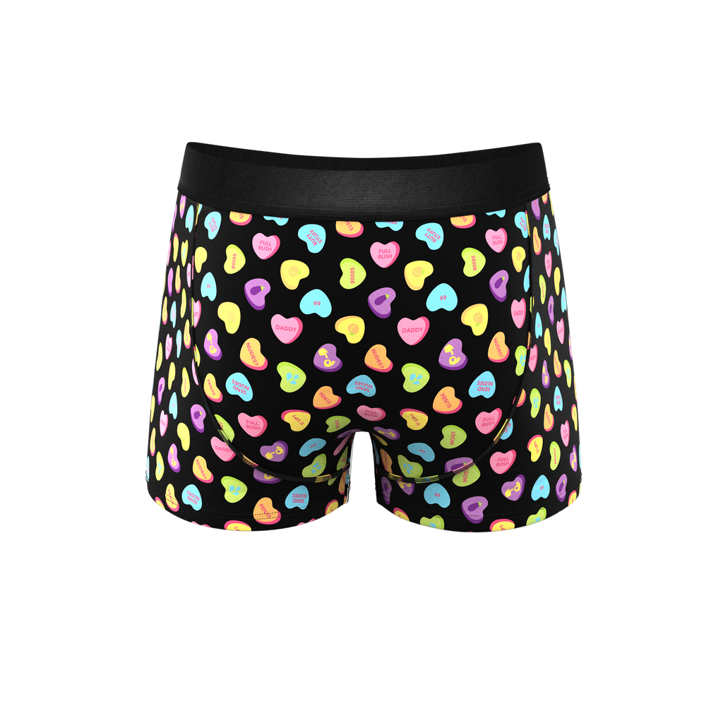 The Smooth Talker | Candy Hearts Ball Hammock® Pouch Trunks Underwear - Shinesty