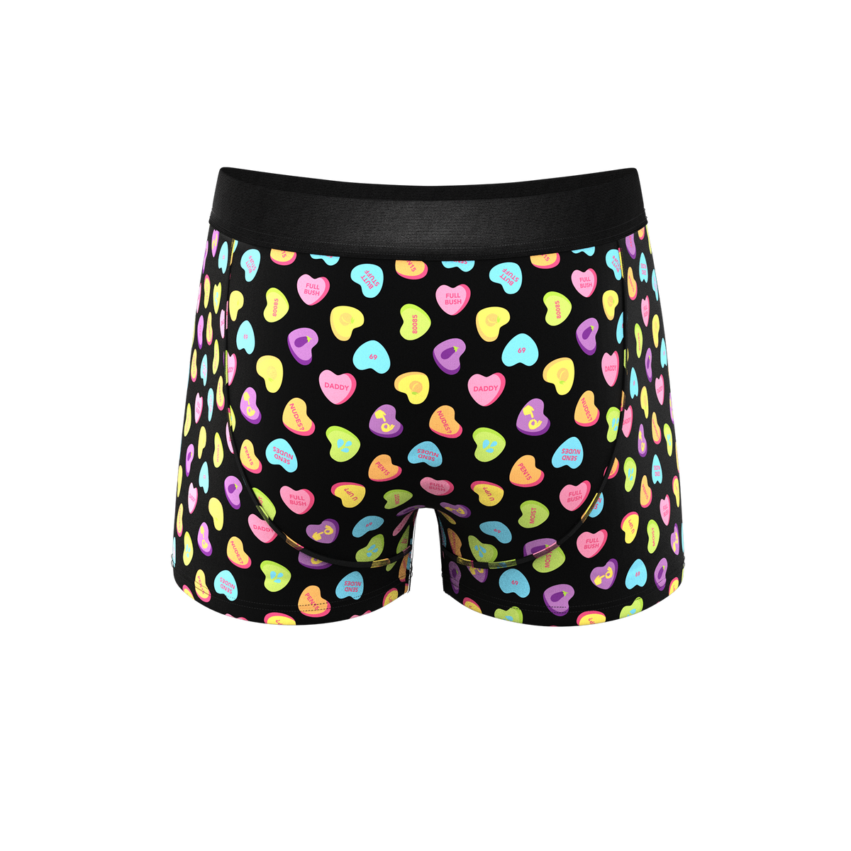 The Smooth Talker | Candy Hearts Ball Hammock® Pouch Trunks Underwear - Shinesty