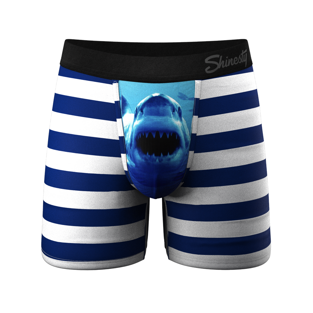 The Snack Attack | Shark Print Ball Hammock® Pouch Underwear - Shinesty