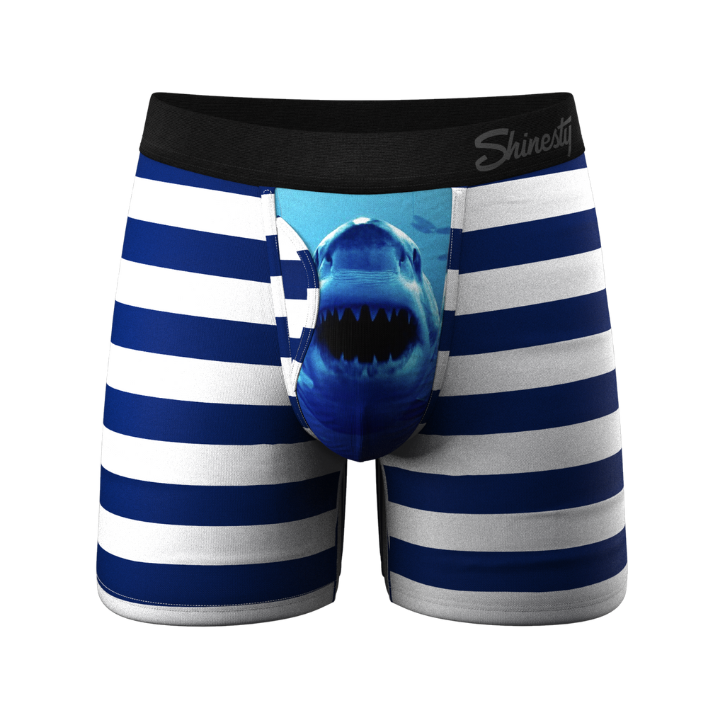 The Snack Attack | Shark Ball Hammock® Pouch Underwear With Fly - Shinesty