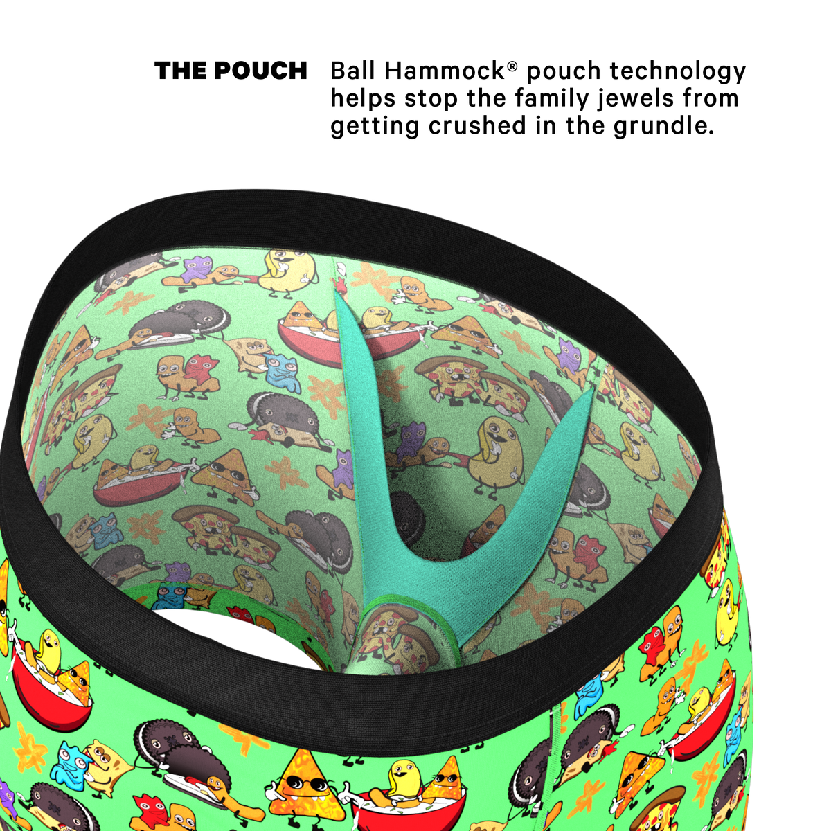 The Snackhanalia | Junk Food Ball Hammock® Pouch Underwear - Shinesty