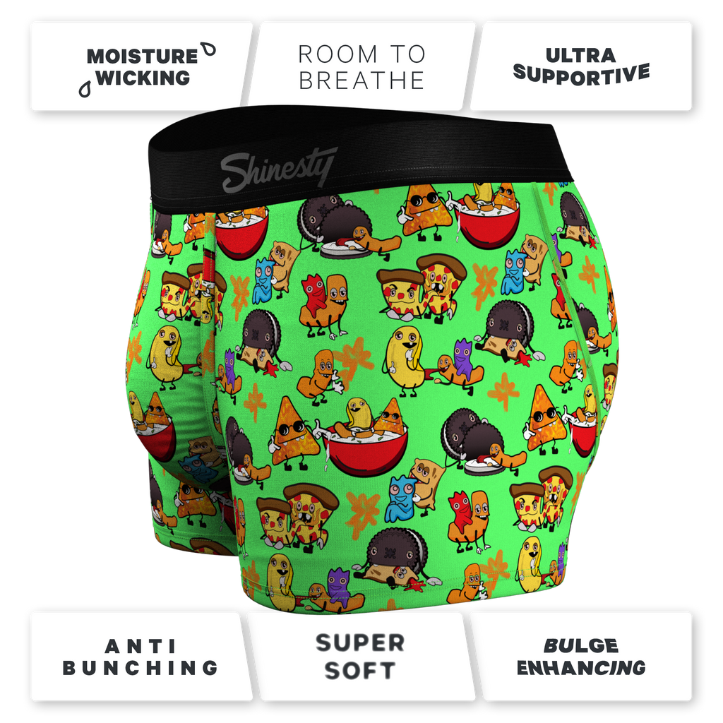 The Snackhanalia | Junk Food Ball Hammock® Pouch Trunks Underwear - Shinesty