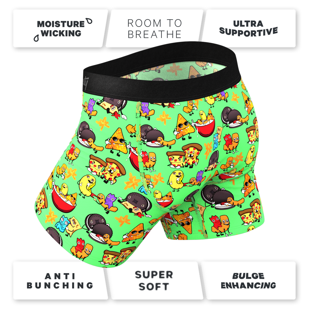The Snackhanalia | Junk Food Ball Hammock® Pouch Underwear - Shinesty