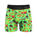 The Snackhanalia | Junk Food Ball Hammock® Pouch Underwear With Fly - Shinesty