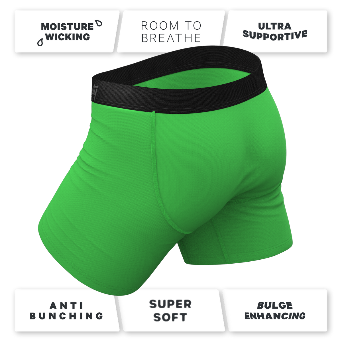 The Trouser Snake | Boa Ball Hammock® Pouch Underwear With Fly - Shinesty