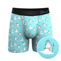The Frosty Mistress | Snow Women Ball Hammock® Pouch Underwear With Fly - Shinesty