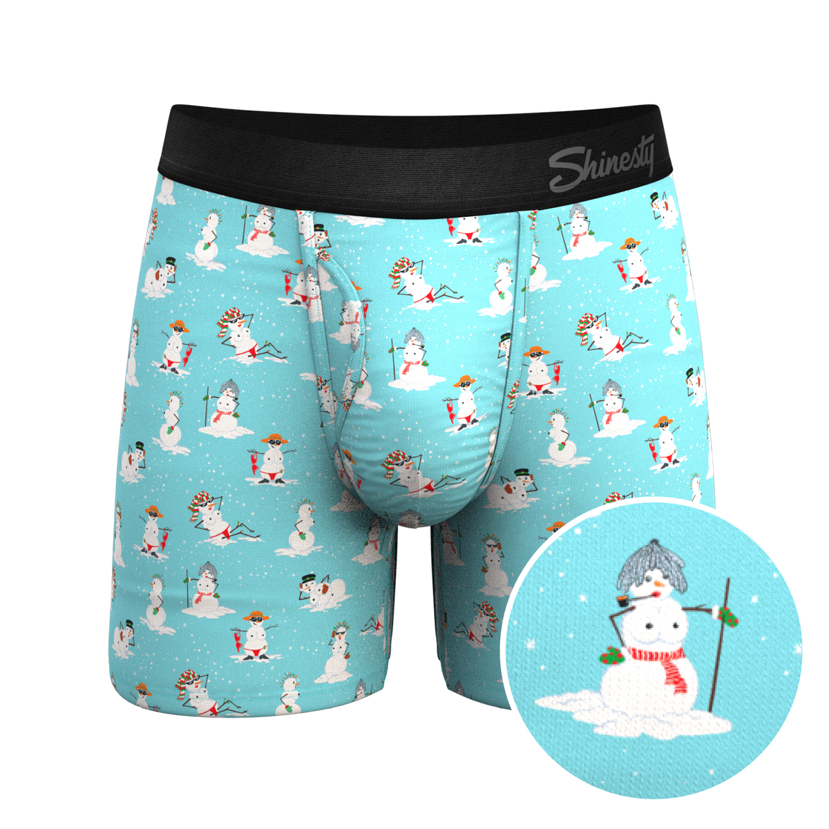 The Frosty Mistress | Snow Women Ball Hammock® Pouch Underwear With Fly - Shinesty