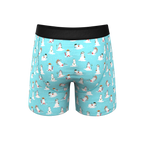 The Frosty Mistress | Snow Women Ball Hammock® Pouch Underwear With Fly - Shinesty