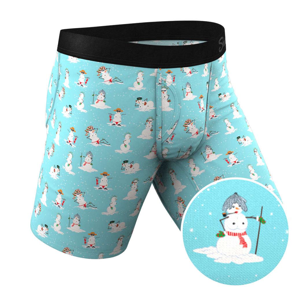 The Frosty Mistress | Snow Women Ball Hammock® Boxer - Long Leg - Shinesty