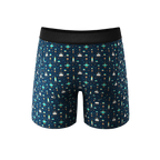 The Space Commando | Spaceship Ball Hammock® Pouch Underwear With Fly - Shinesty