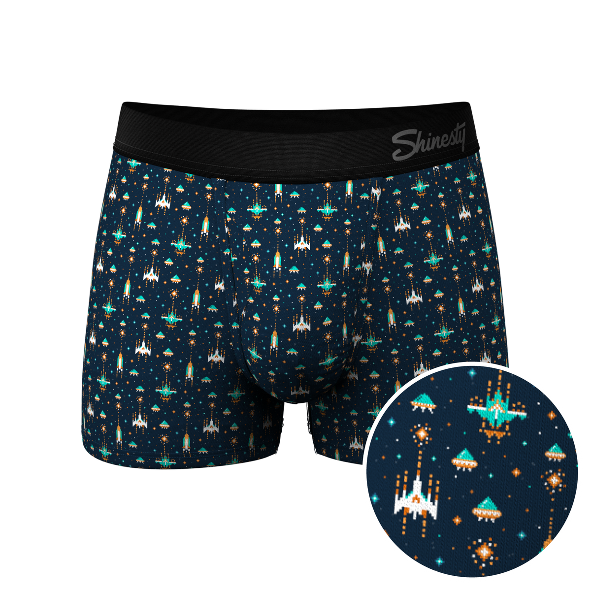 The Space Commando | Spaceship Ball Hammock® Pouch Trunks Underwear - Shinesty