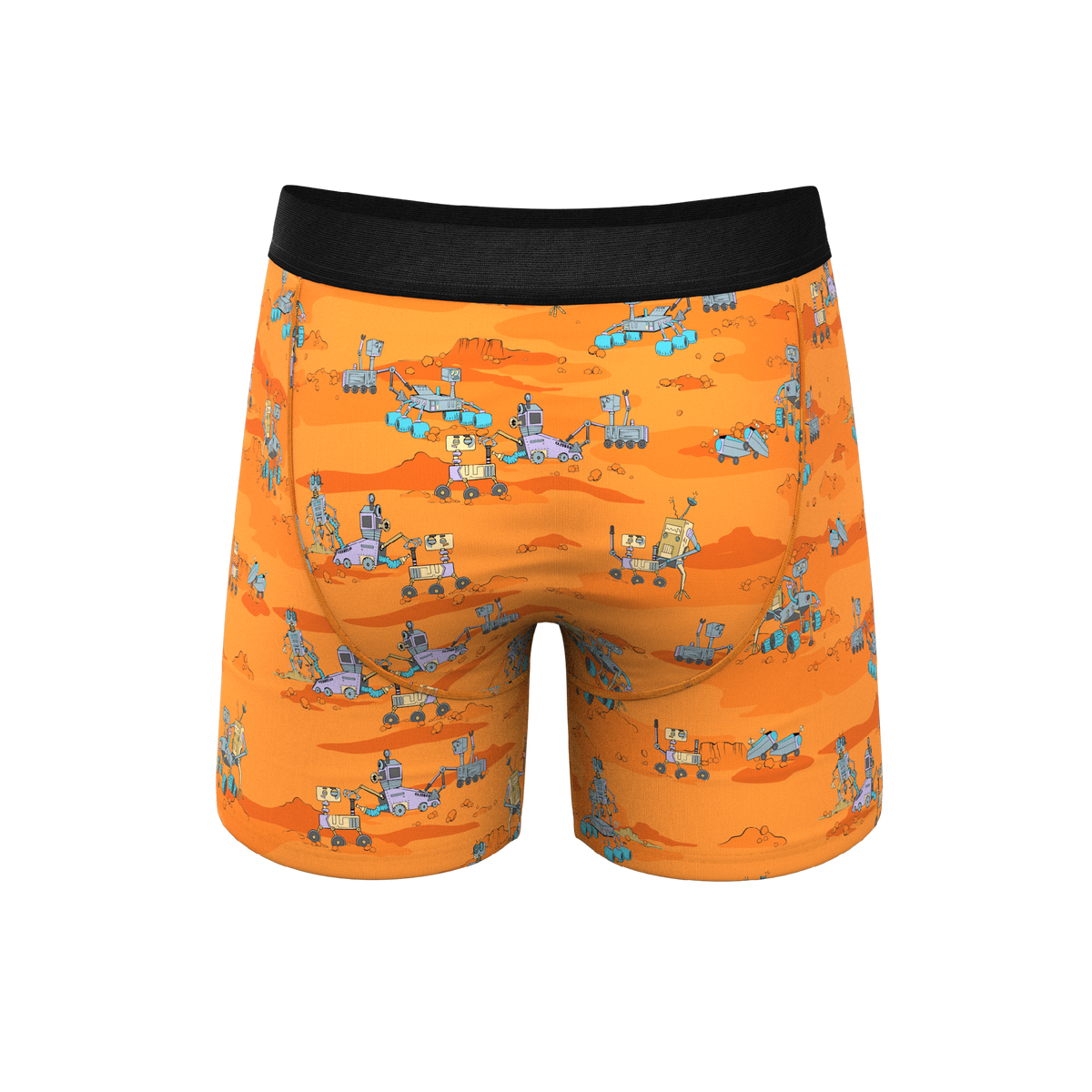 The Bend Rover | Space Robots Ball Hammock® Pouch Underwear With Fly - Shinesty