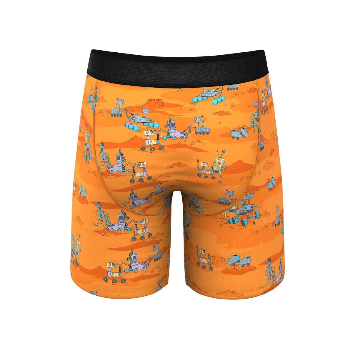 The Bend Rover | Space Robots Ball Hammock® Boxer - Long Leg - Shinesty
