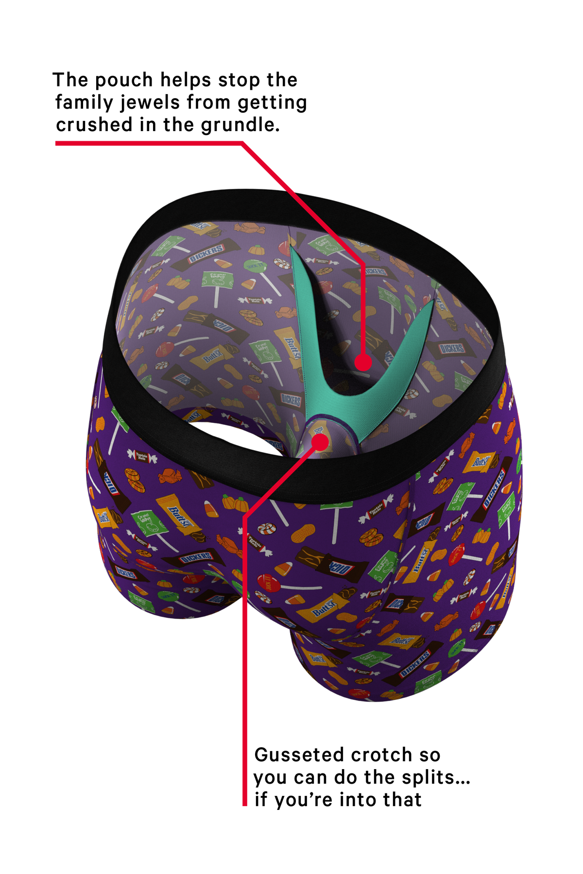 The Sticky Fingers | Halloween Candy Ball Hammock® Pouch Underwear - Shinesty