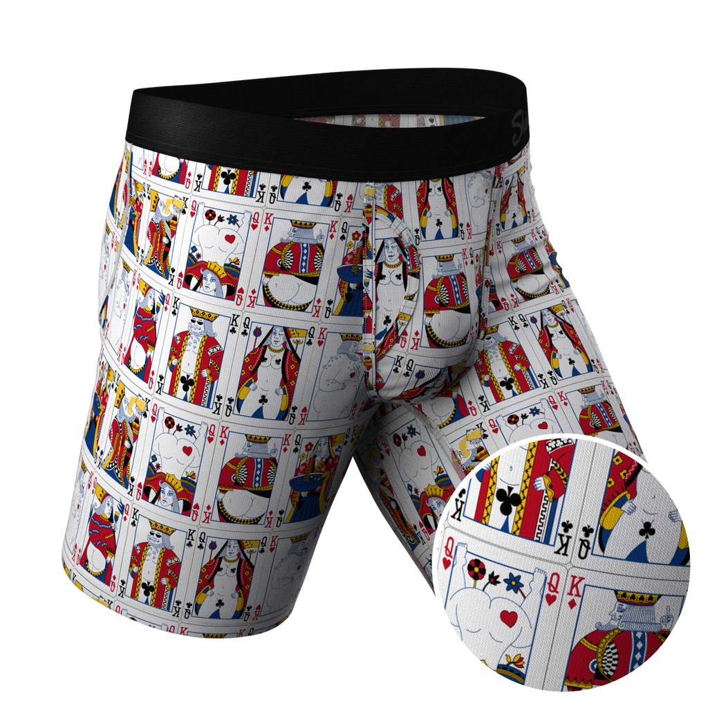 The Strip Poker | Playing Cards Ball Hammock® Boxer - Long Leg - Shinesty