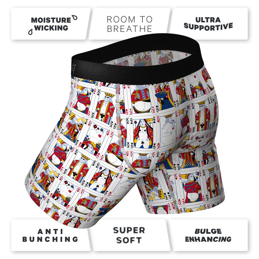 The Strip Poker | Playing Cards Ball Hammock® Boxer - Long Leg - Shinesty