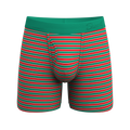 The Stripe Club | Christmas Striped Ball Hammock® Pouch Underwear With Fly - Shinesty