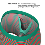 The Stripe Club | Christmas Striped Ball Hammock® Pouch Underwear With Fly - Shinesty
