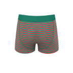 The Stripe Club | Christmas Striped Ball Hammock® Pouch Trunks Underwear - Shinesty