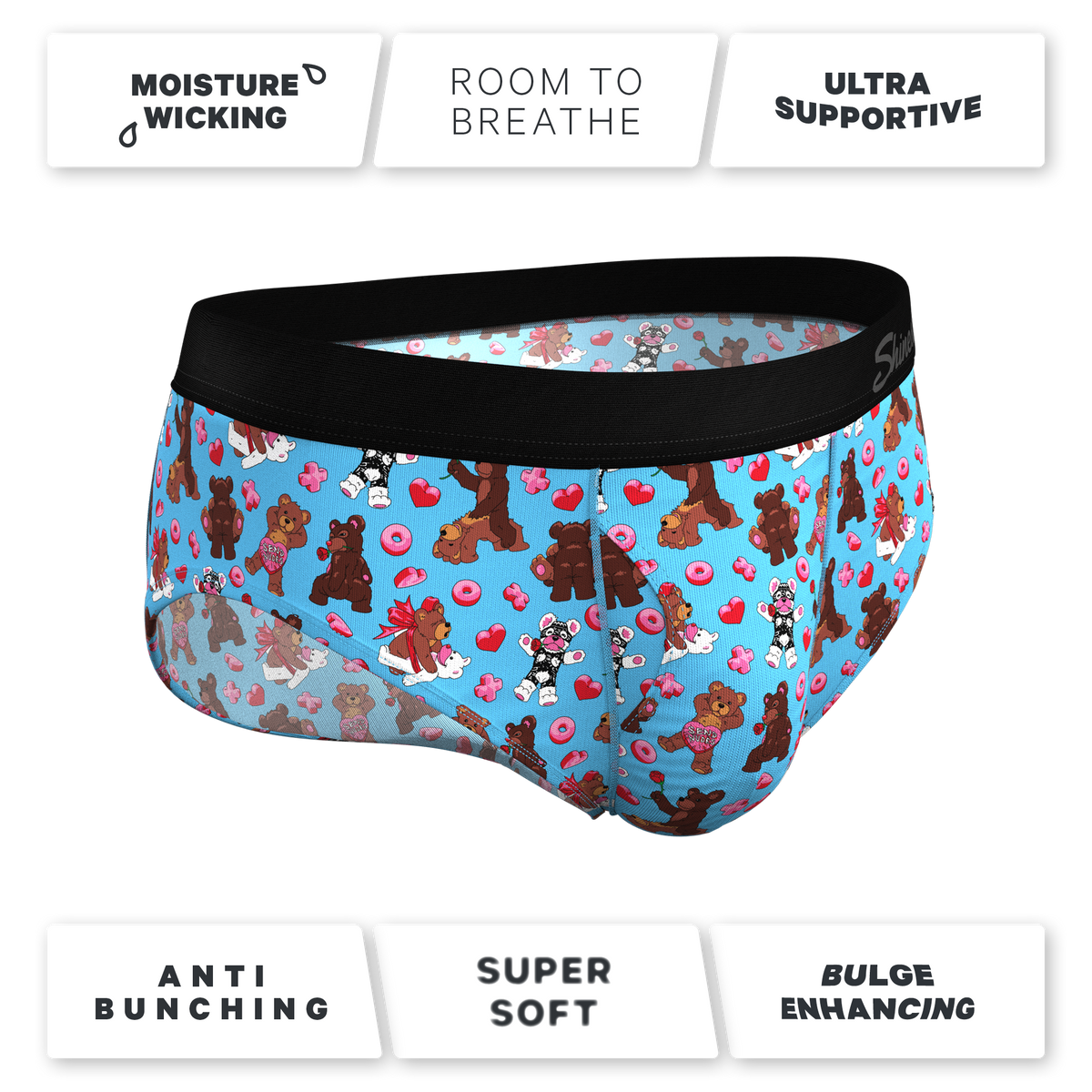 The Stuffed Animal | Teddy Bear Ball Hammock® Pouch Underwear Briefs - Shinesty